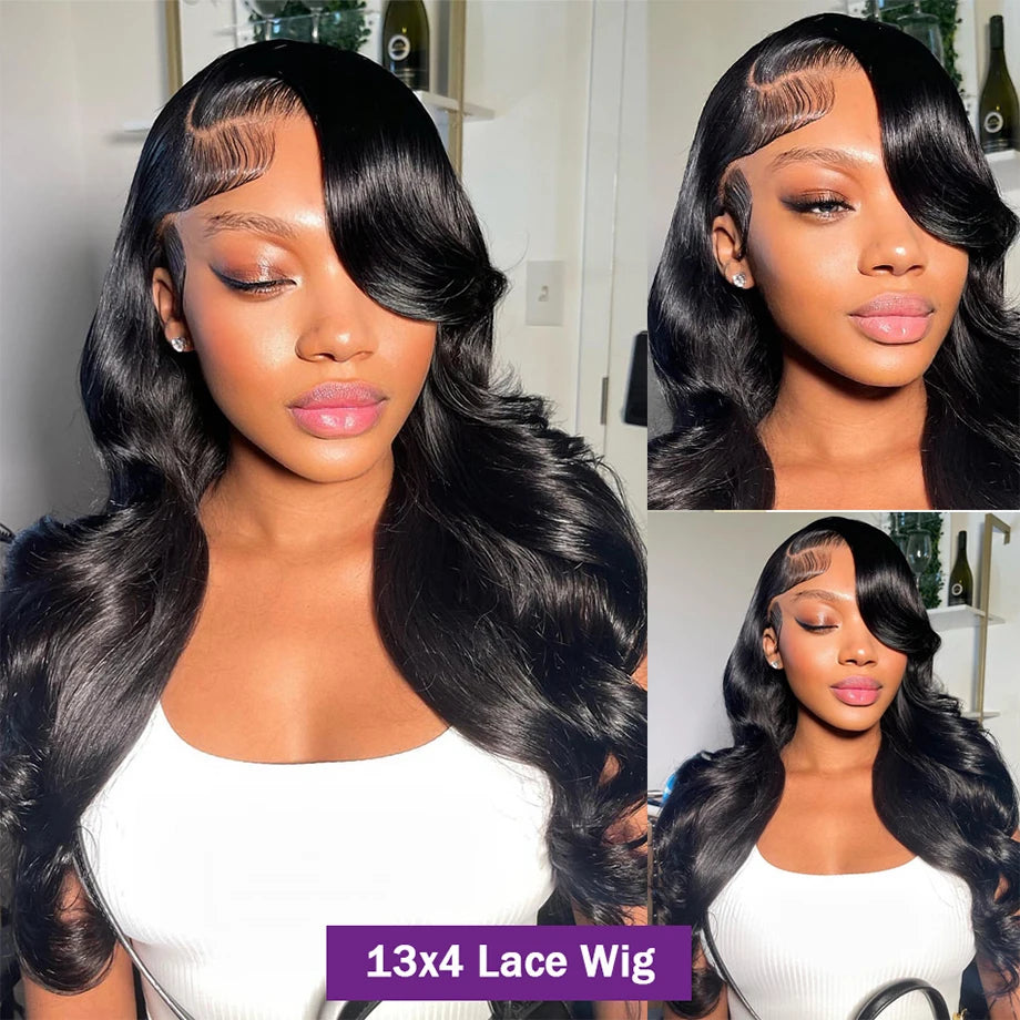 Body Wave Glueless HD Lace Frontal Wigs, 13x4 HD Lace Front Wig, Indian Hair