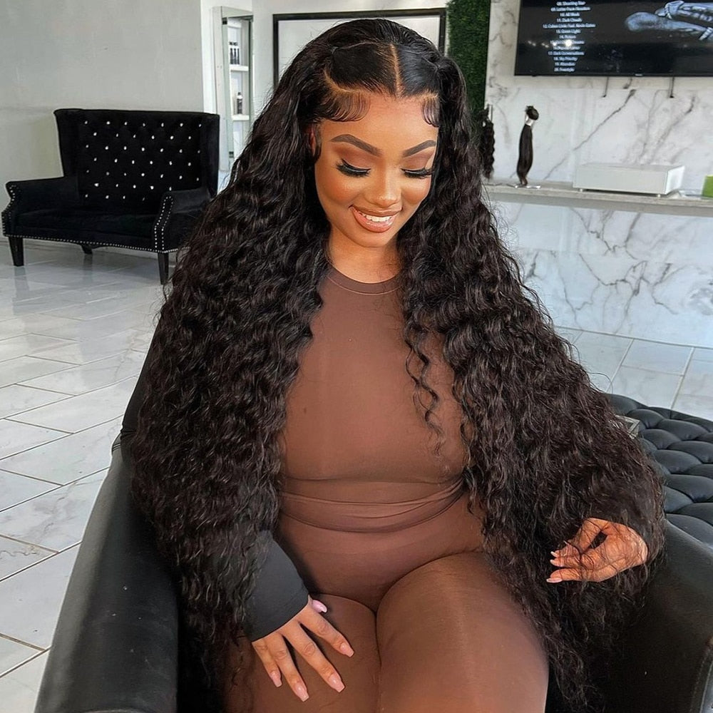 4x4 HD Lace Brazilian Loose Deep Wave Closure Wig