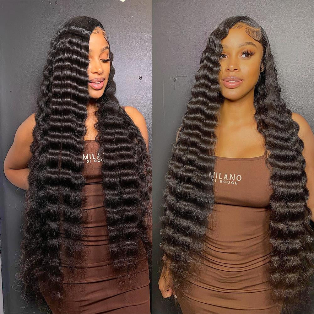 4x4 HD Lace Brazilian Loose Deep Wave Closure Wig