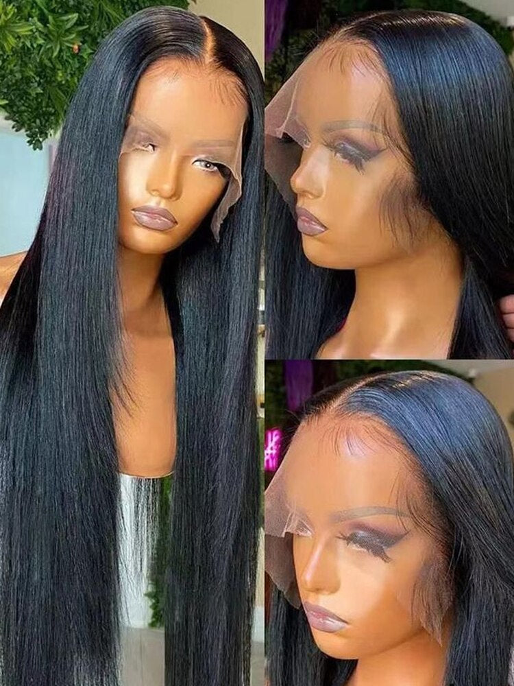4x4 HD Lace Brazilian Silky Straight Closure Wig