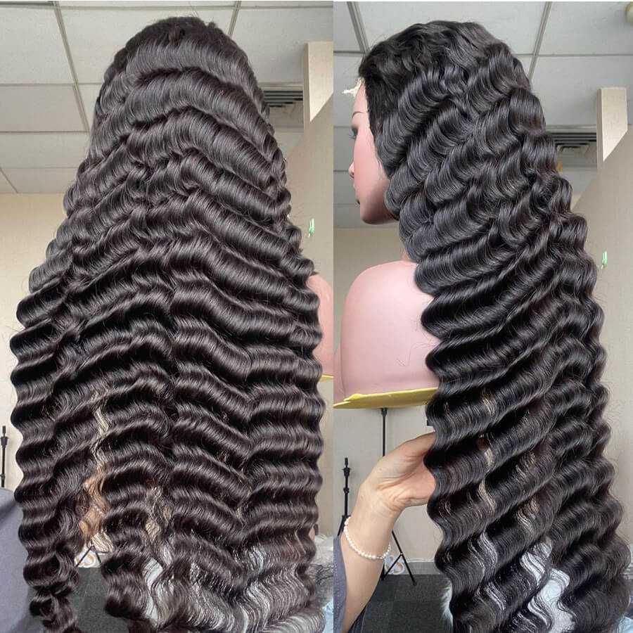 4x4 HD Lace Brazilian Loose Deep Wave Closure Wig