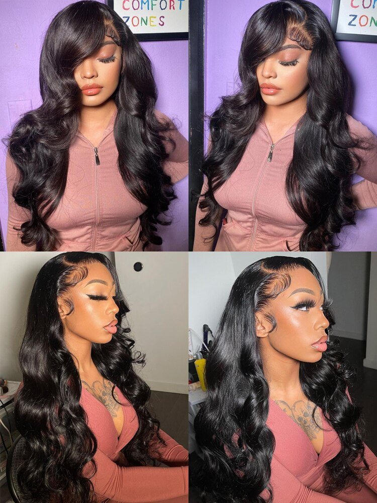 4x4 HD Lace Brazilian Body Wave Closure Wig