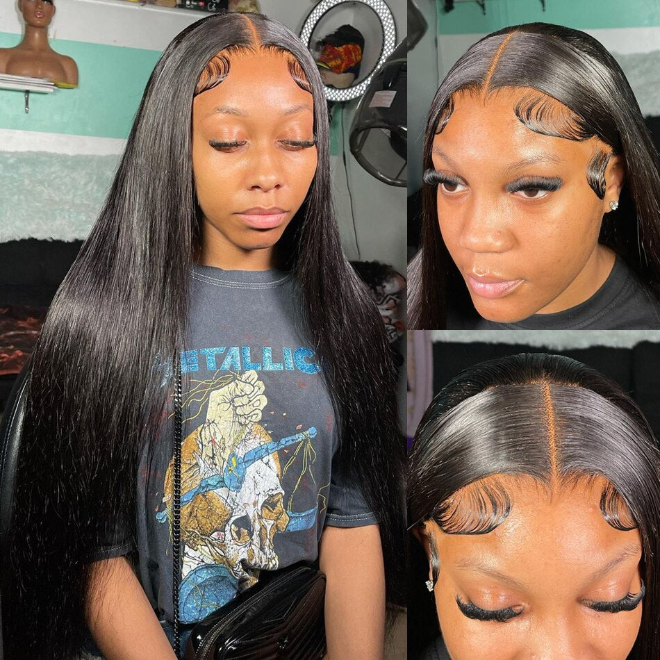4x4 HD Lace Brazilian Silky Straight Closure Wig