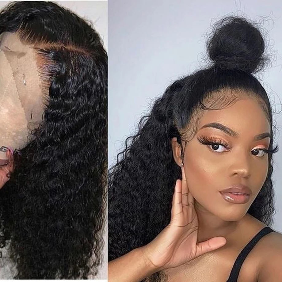 360 Full HD Lace Virgin Brazilian Water Wave Frontal Wigs, Virgin Brazilian Human Hair Lace Wigs