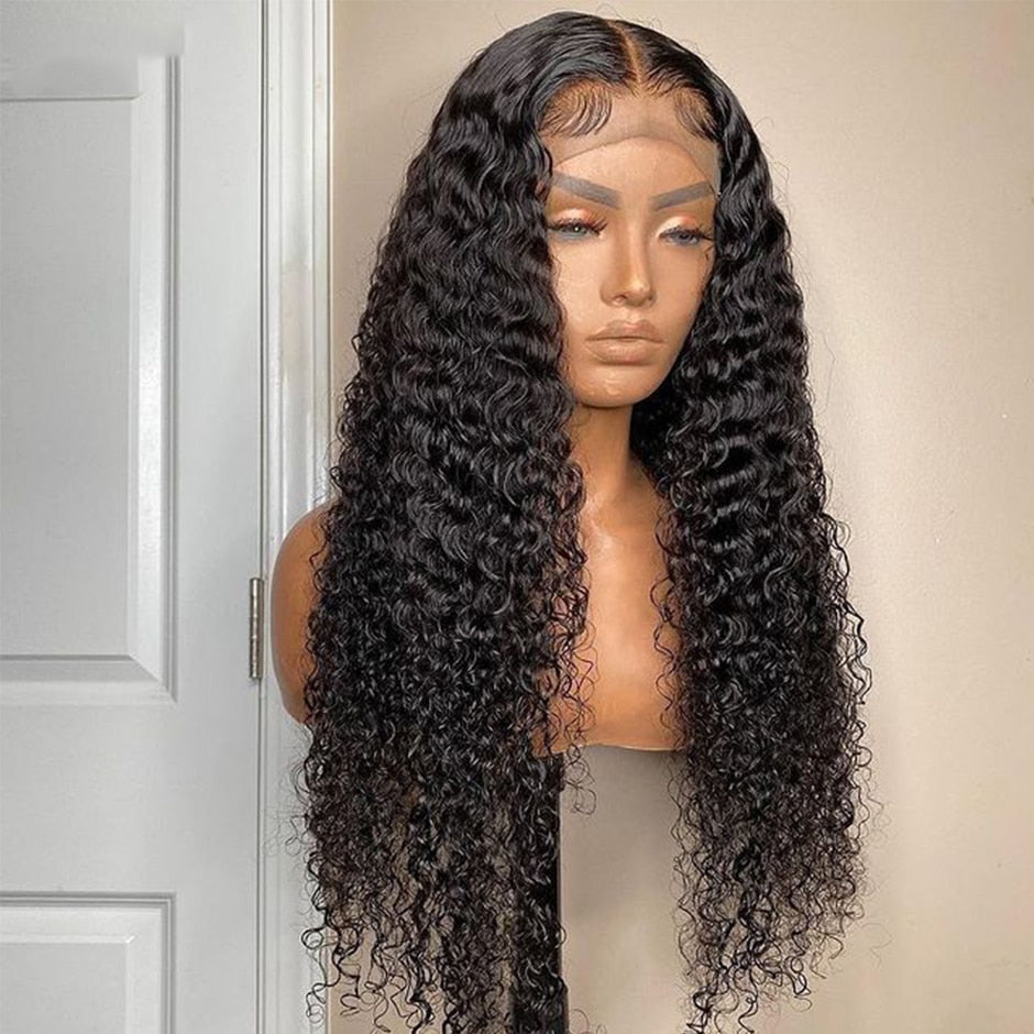 Virgin Brazilian Water Wave 13x4 HD Lace Frontal Human Hair Wigs