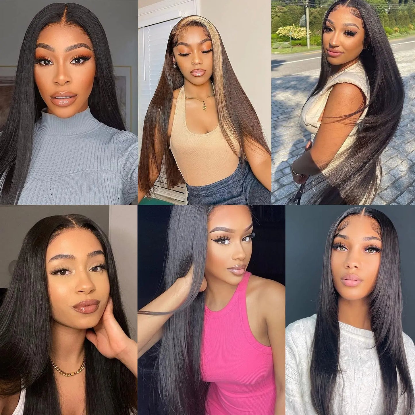 Brazilian Remy Silky Straight U-Part Human Hair Wig