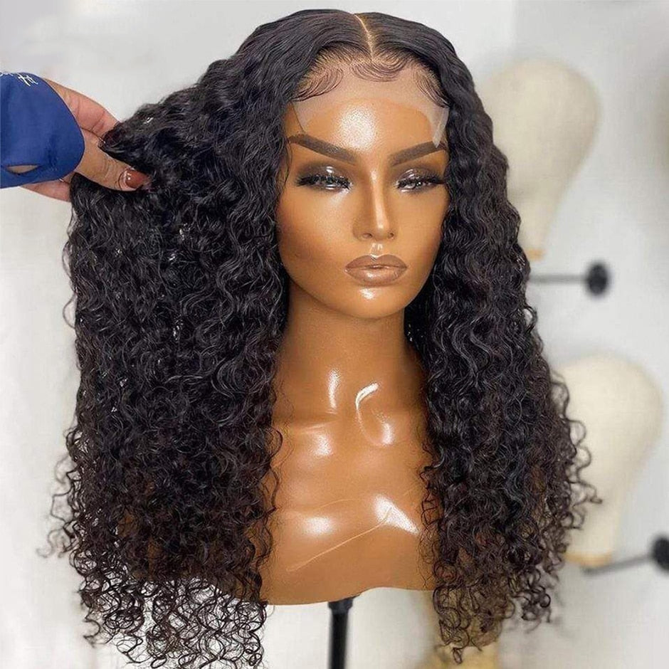 Virgin Brazilian Water Wave 13x4 HD Lace Frontal Human Hair Wigs