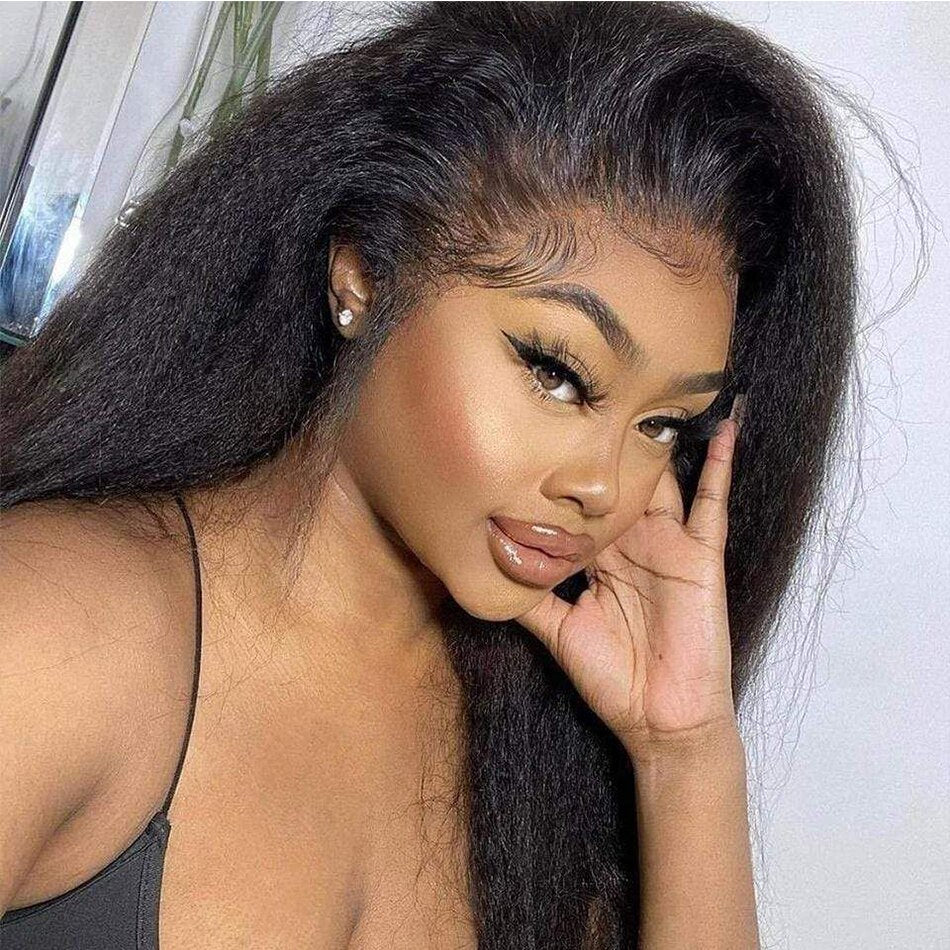 Yaki Straight Human Hair Bundle, Indian Human Hair Extension, Grade 15A, Color 1B, 3 bundles/package