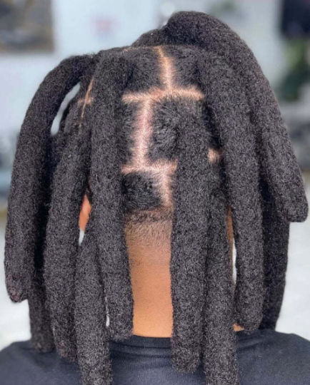 Red Wick Dreadlock Extensions, wick loc extensions, 100% human hair (1 dreadlock) Color - Red