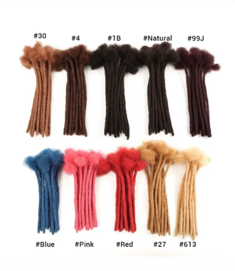 Micro Dreadlock Human Hair Extensions (20 locs per bundle)