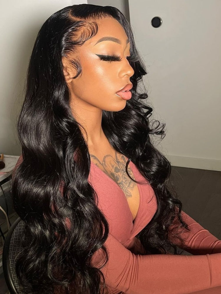 4x4 HD Lace Brazilian Body Wave Closure Wig