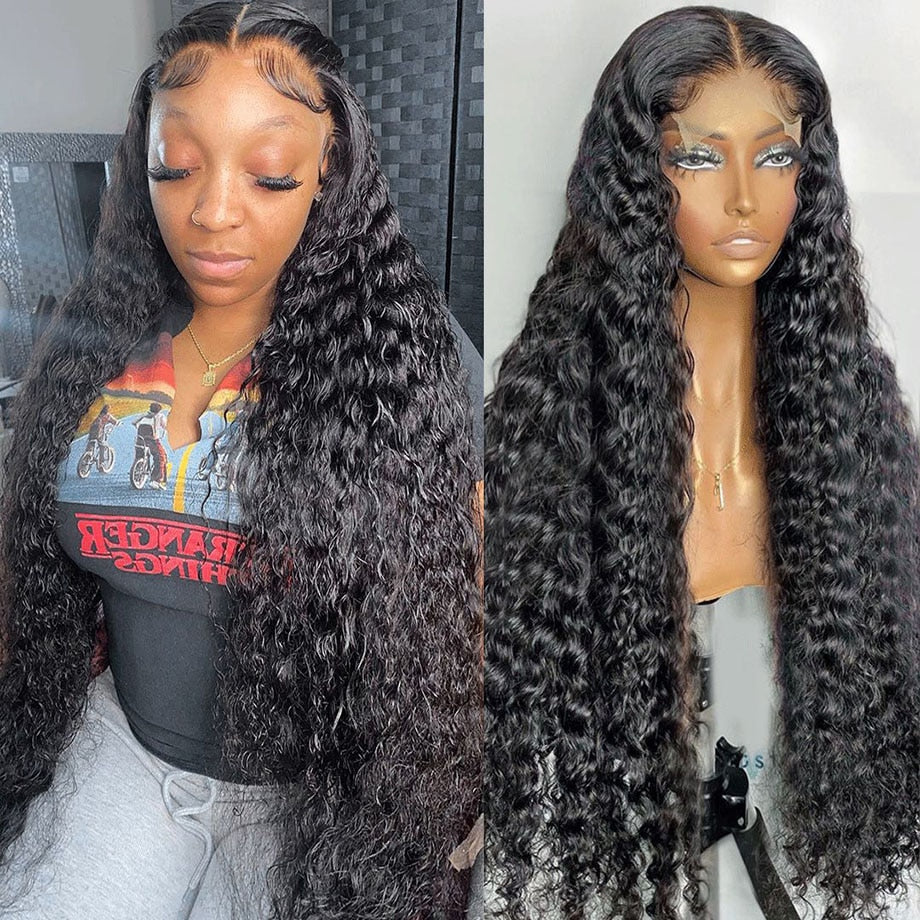 4x4 HD Lace Brazilian Deep Wave Closure Wig
