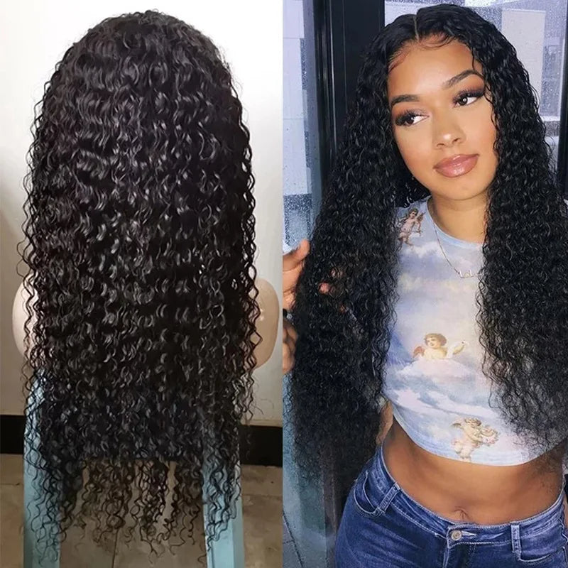 13x4 Brazilian Water Wave Lace Front Human Hair Wig