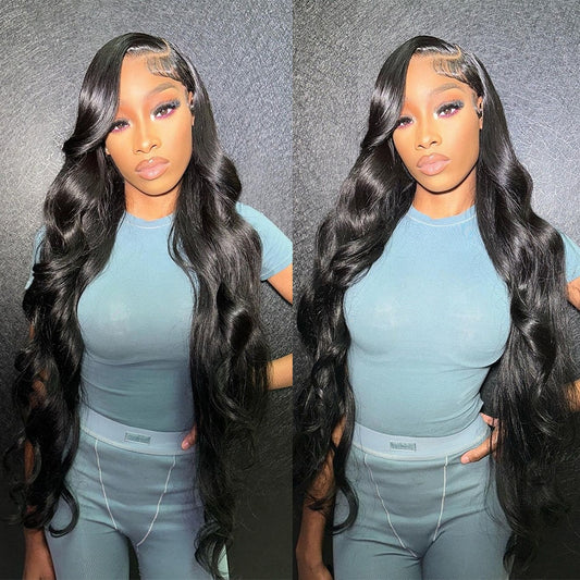 Raw Brazilian Body Wave 13x6 Transparent Lace Front Virgin Human Hair Wig