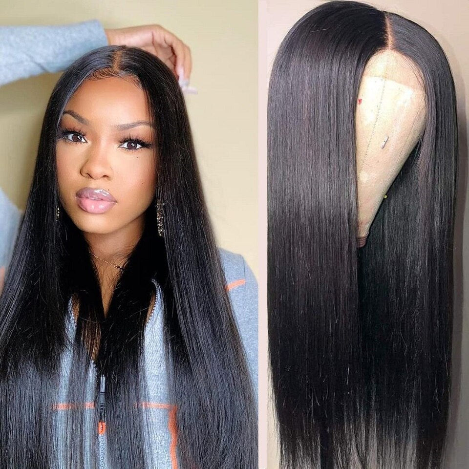 4x4 HD Lace Brazilian Silky Straight Closure Wig