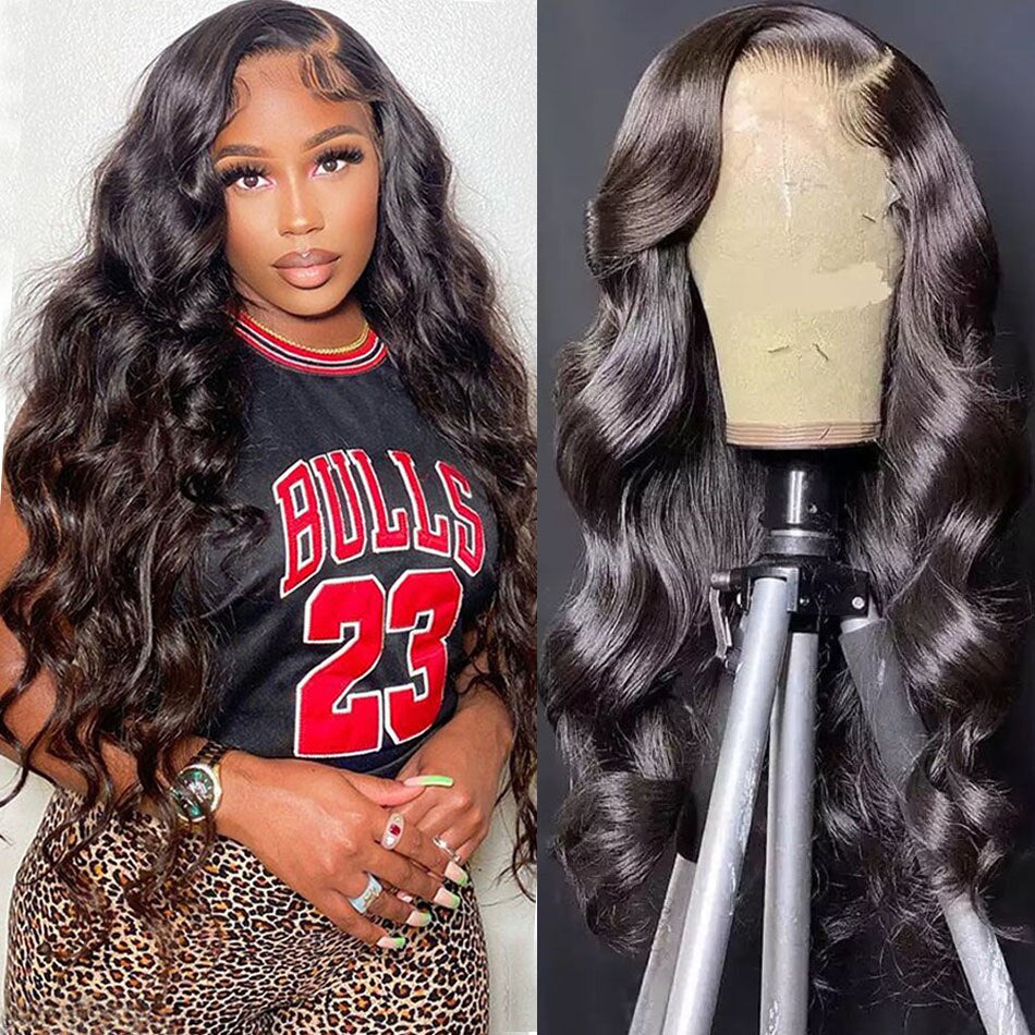 4x4 HD Lace Brazilian Loose Wave Closure Wig