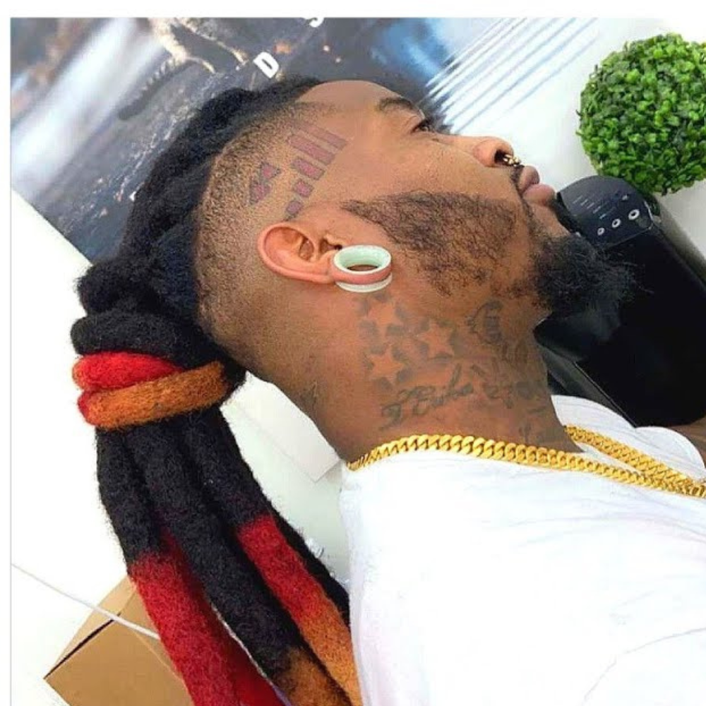 Red Wick Dreadlock Extensions, wick loc extensions, 100% human hair (1 dreadlock) Color - Red