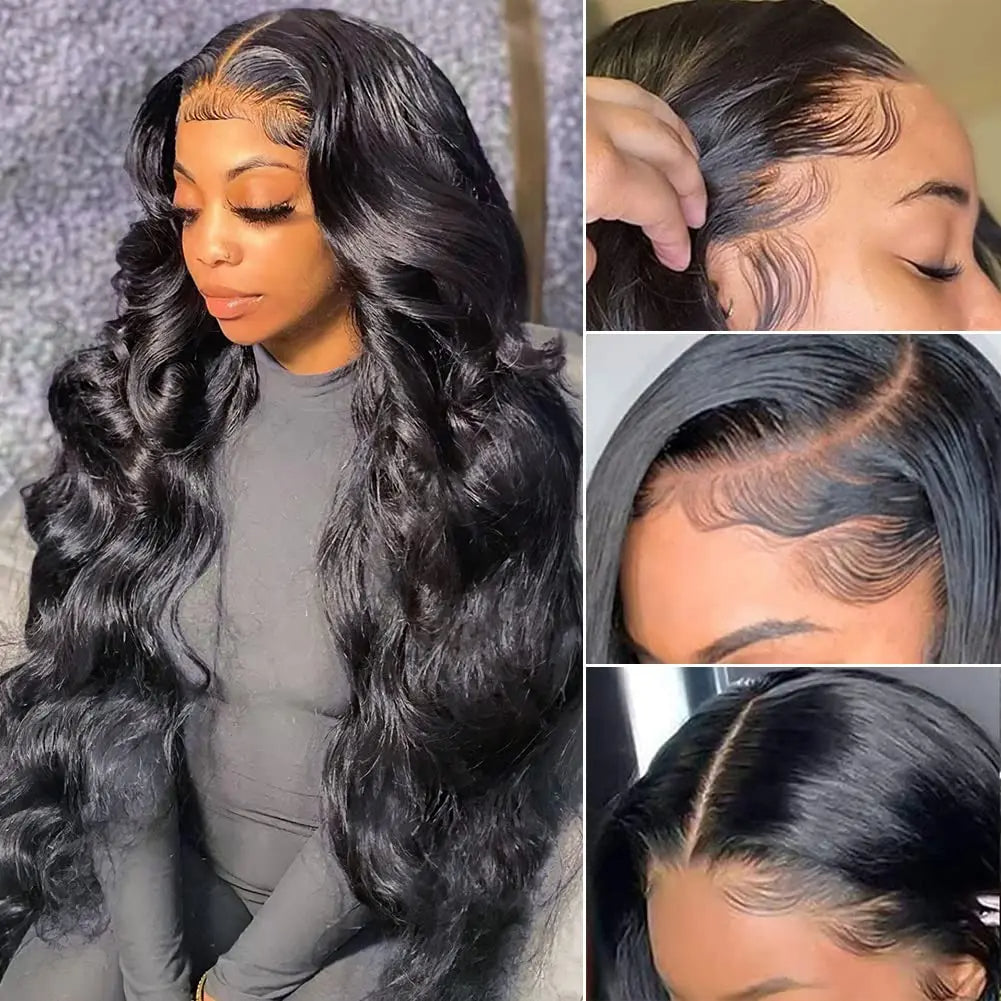 360 Full HD Lace Virgin Brazilian Body Wave Frontal Wigs, Virgin Brazilian Human Hair Lace Wigs
