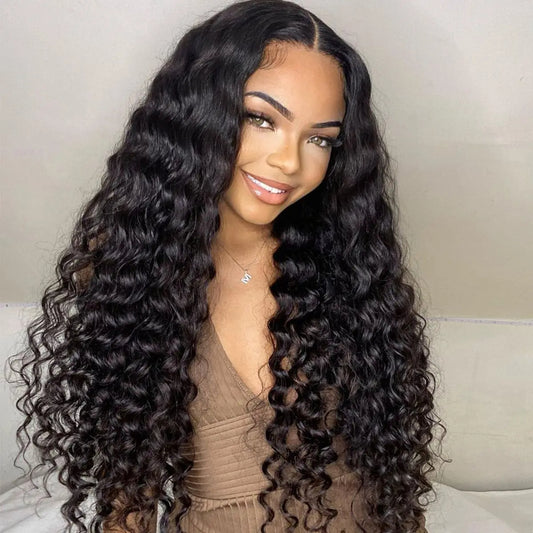 360 Full HD Lace Virgin Brazilian Loose Deep Wave Frontal Wigs, Virgin Brazilian Human Hair Lace Wigs
