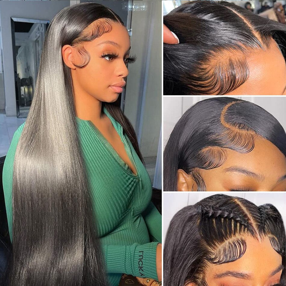 360 Full HD Lace Raw Brazilian Silky Straight Frontal Wigs