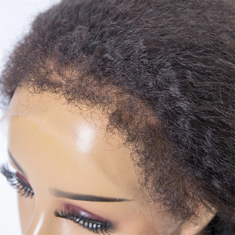 360 Full HD Lace Virgin Brazilian Kinky Curly Frontal Wigs, Virgin Brazilian Human Hair Lace Wigs