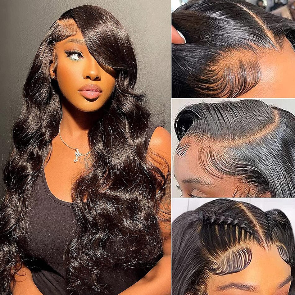 4x4 HD Lace Brazilian Body Wave Closure Wig