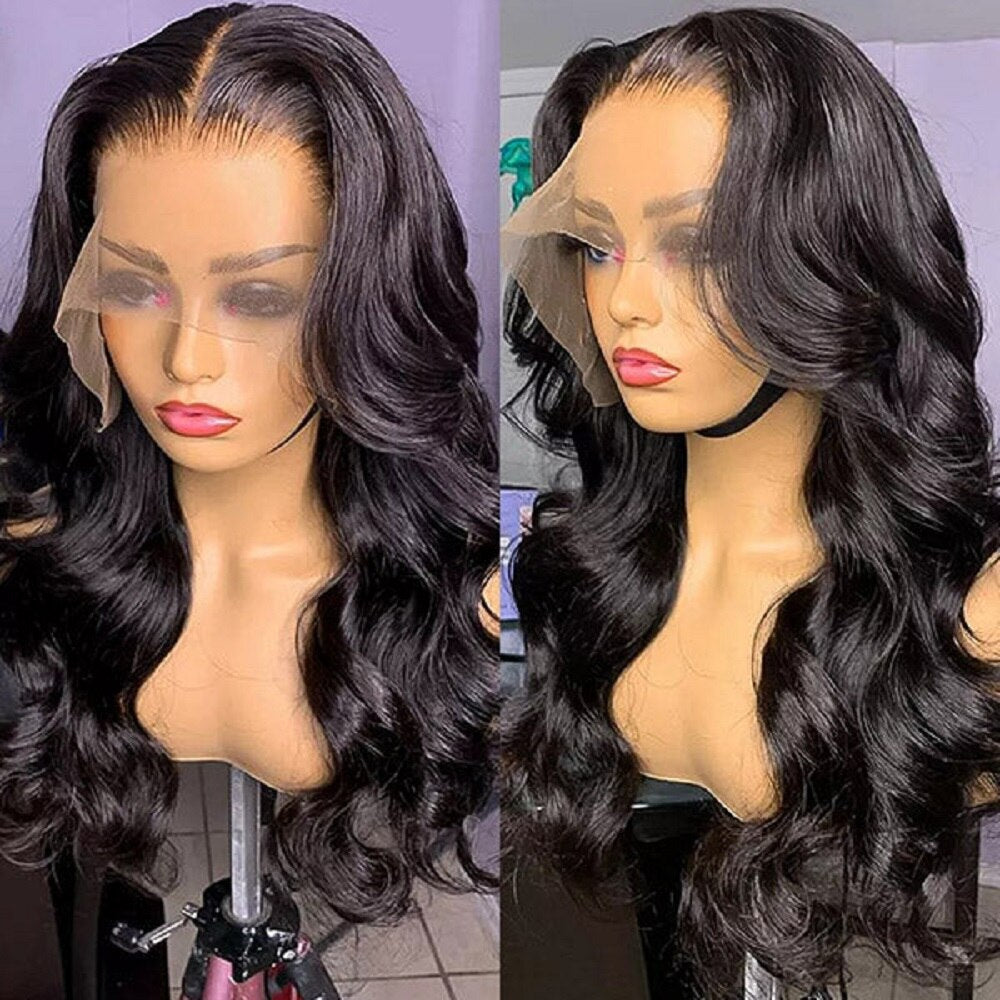 Raw Body Wave Glueless HD Lace Frontal Wigs, 13x4 Lace Front Wig
