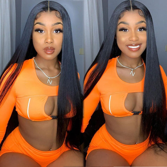 4x4 HD Lace Brazilian Silky Straight Closure Wig