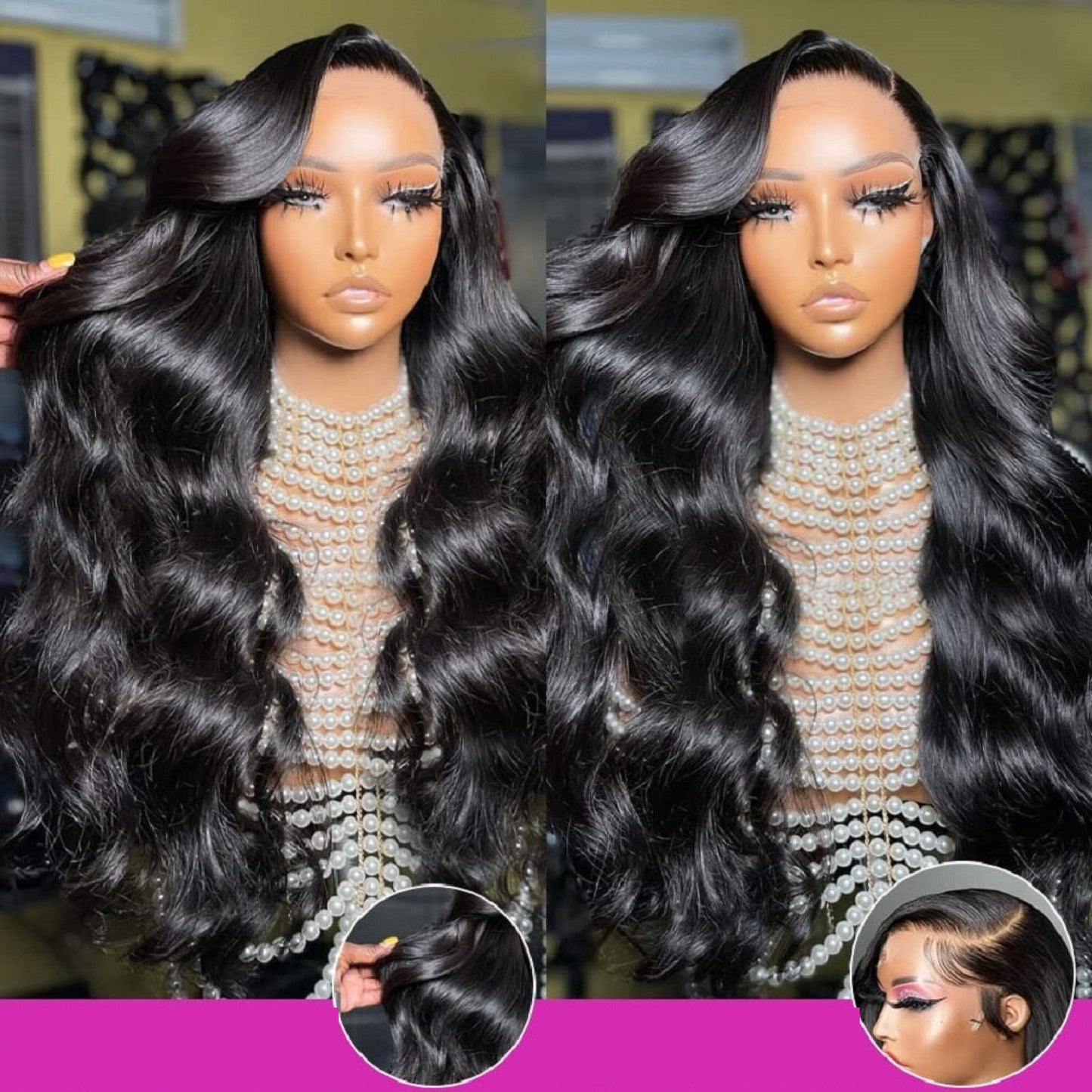 Raw Body Wave Glueless HD Lace Frontal Wigs, 13x4 Lace Front Wig