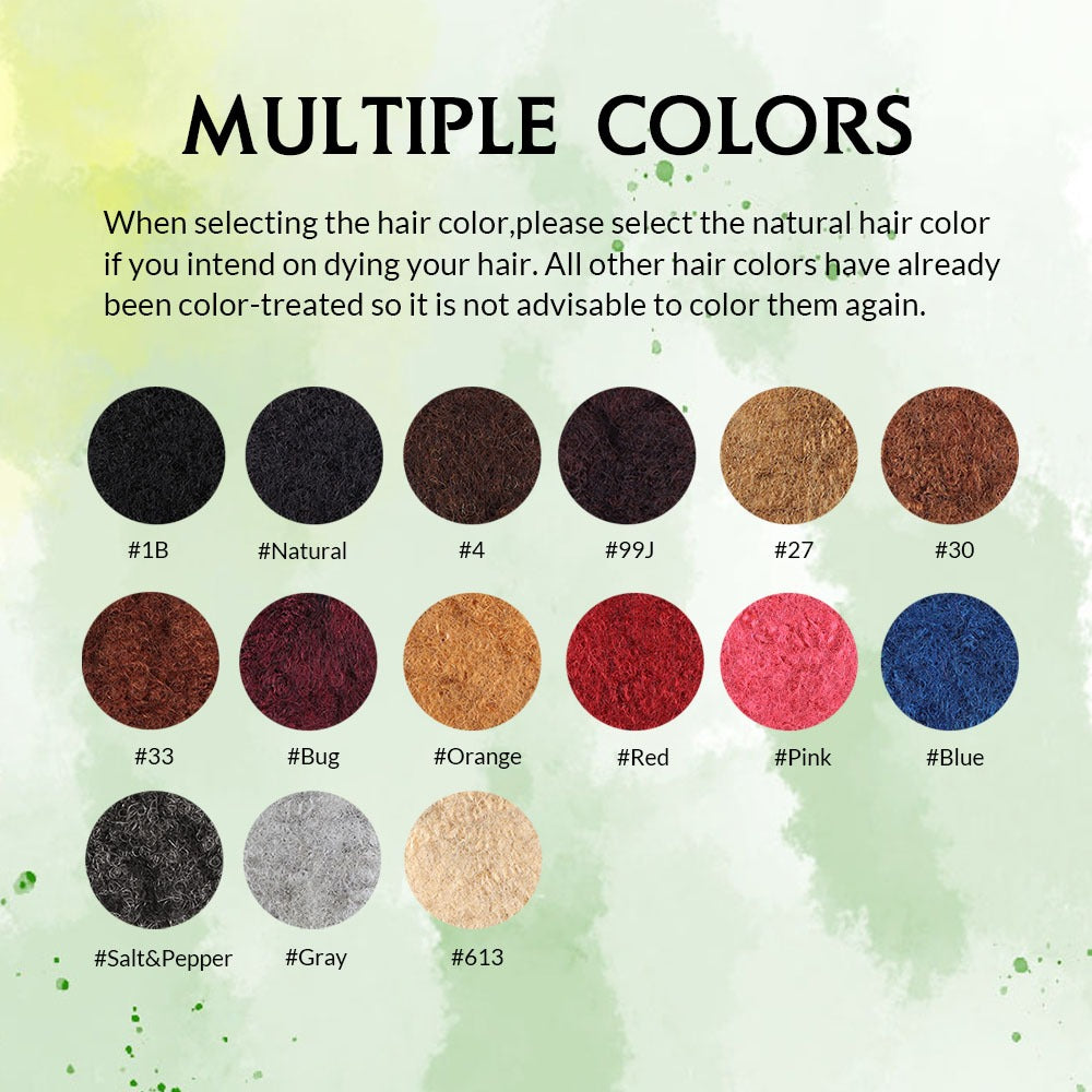 Curly Que Locs Afro Kinky Bulk 100% Human Hair for dreadlock extensions, twists, and braids