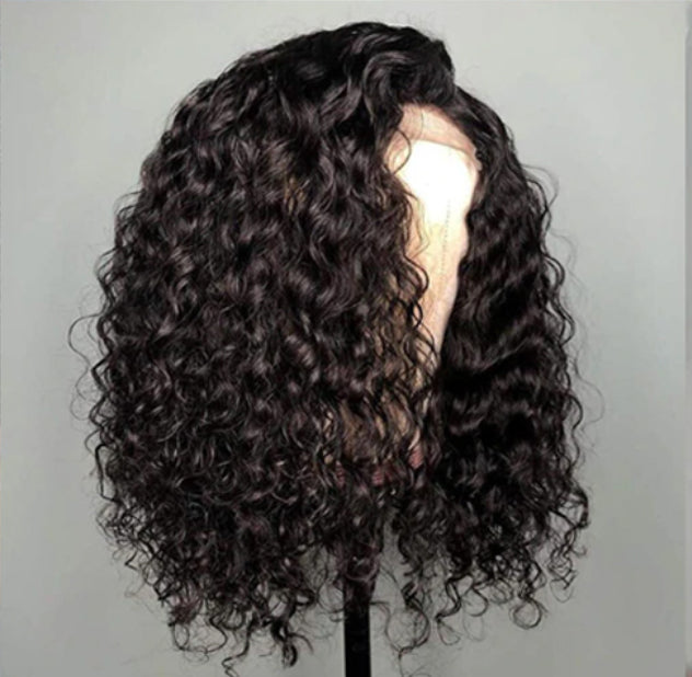 Curly Raw Indian Human Hair 13x4 HD Full Lace Frontal Wig