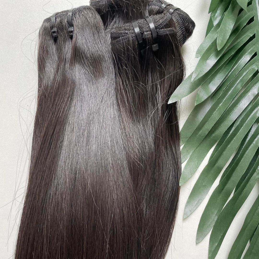 Silky Straight Raw Indian Human Hair, Unprocessed 15A Grade Virgin Hair, 3 bundles/package
