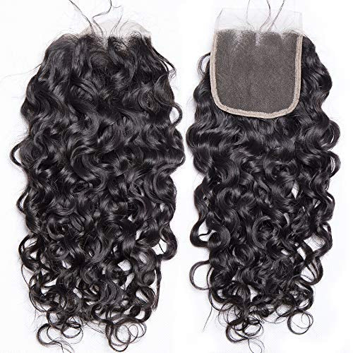 Malaysian Water Wave 4x4 Transparent Lace Closure