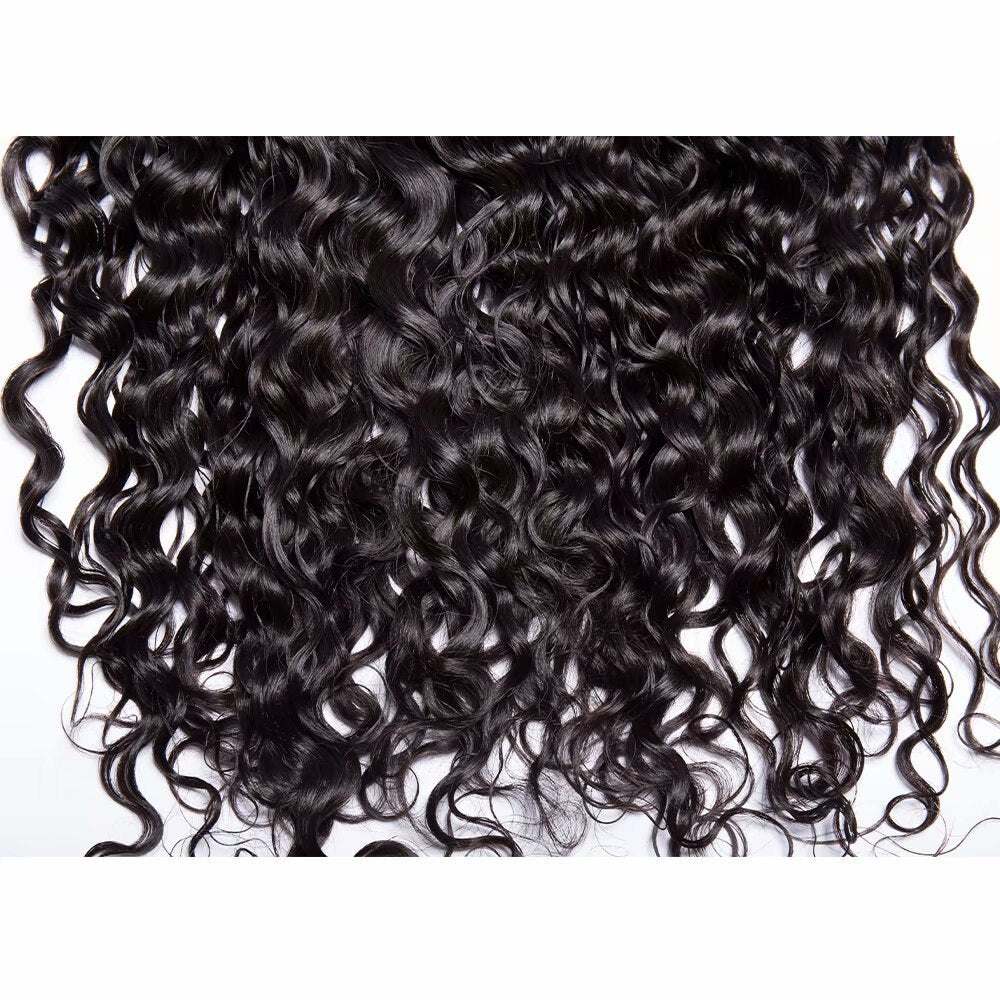 Malaysian Water Wave 4x4 Transparent Lace Closure