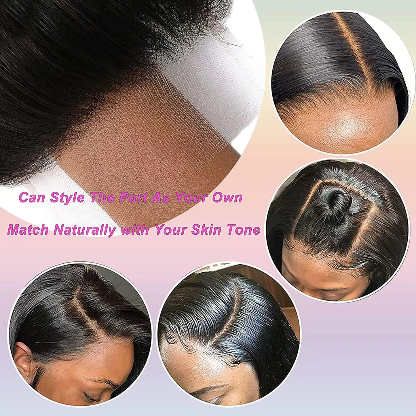 Malaysian Water Wave 4x4 Transparent Lace Closure