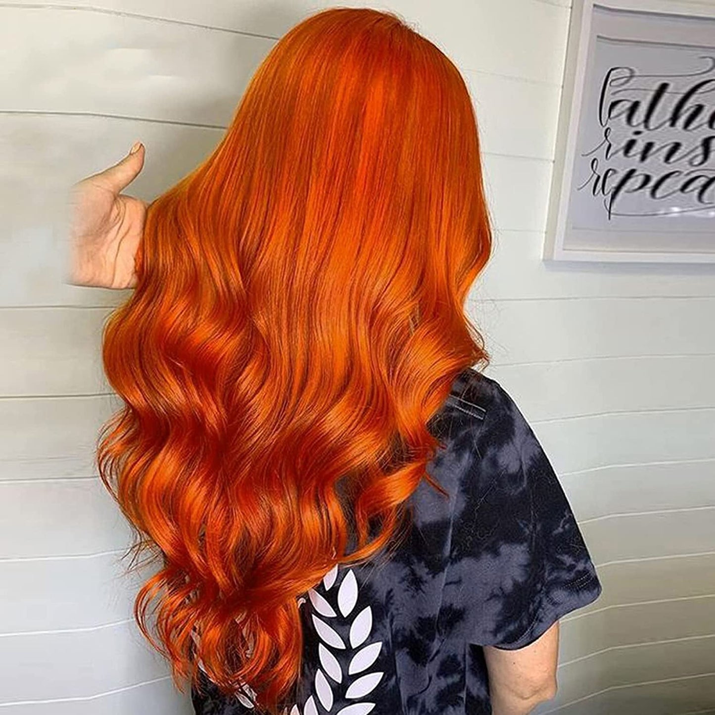 Brazilian Body Wave Ginger Orange 13x6 Transparent Lace Front Human Hair Wigs