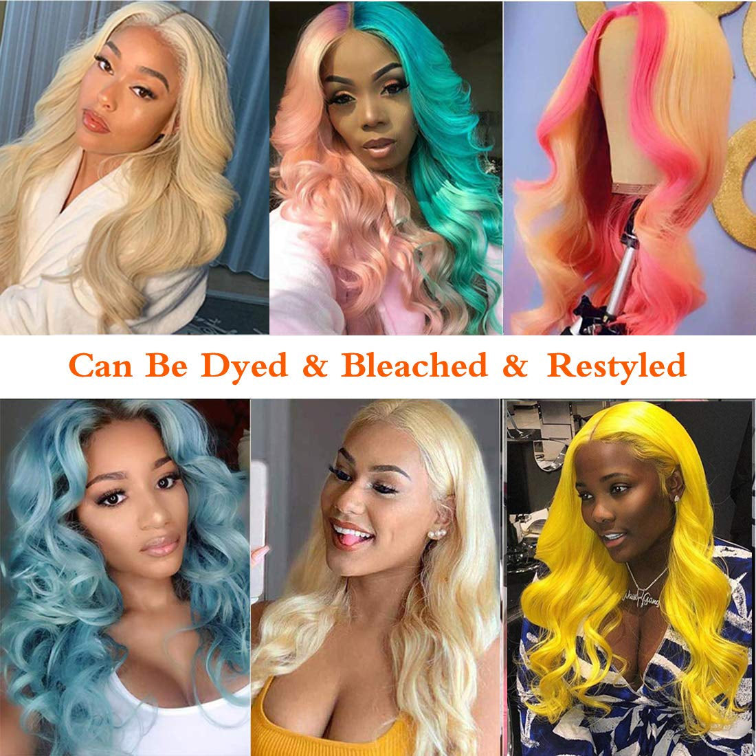 613 Blonde Malaysian Silky Straight 13x4 HD Lace Front Virgin Human Hair Wig