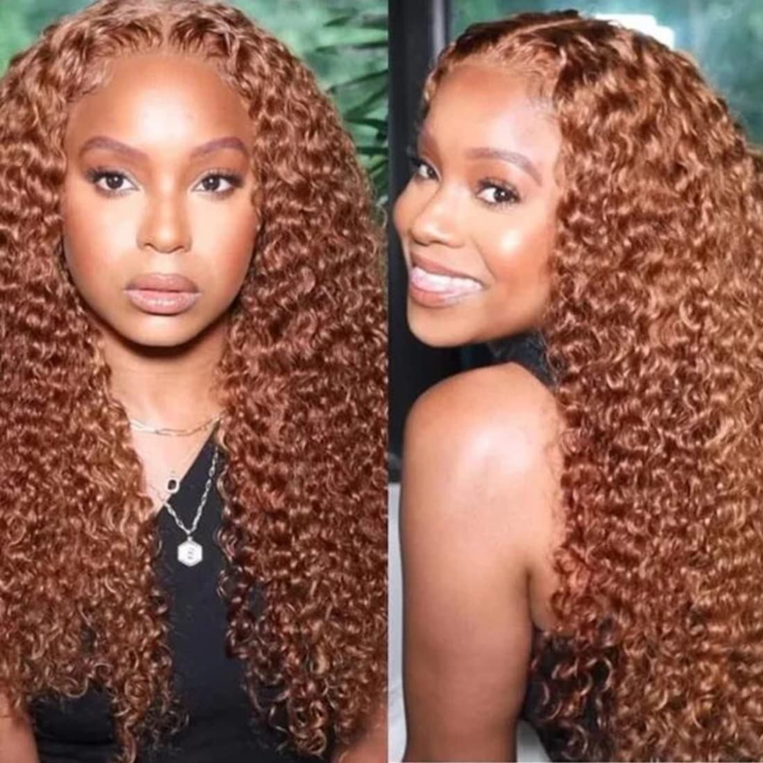 Brazilian Virgin Human Hair Deep Wave Bundles, Color #30, Grade 12A, 3 bundles/package