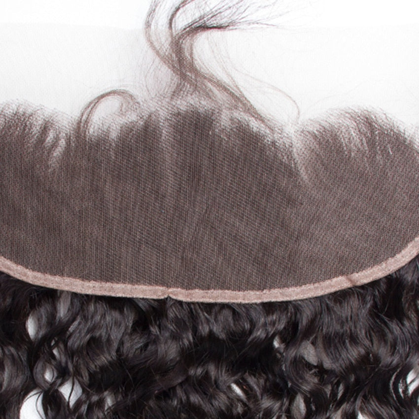 Malaysian Water Wave 4x4 Transparent Lace Closure