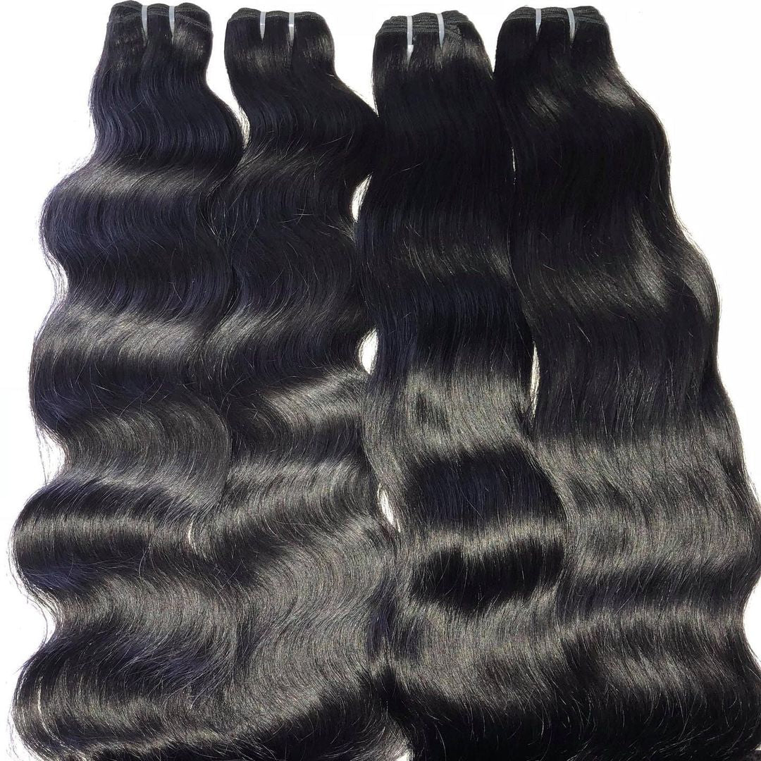 Silky Straight Raw Indian Human Hair, Unprocessed 15A Grade Virgin Hair, 3 bundles/package
