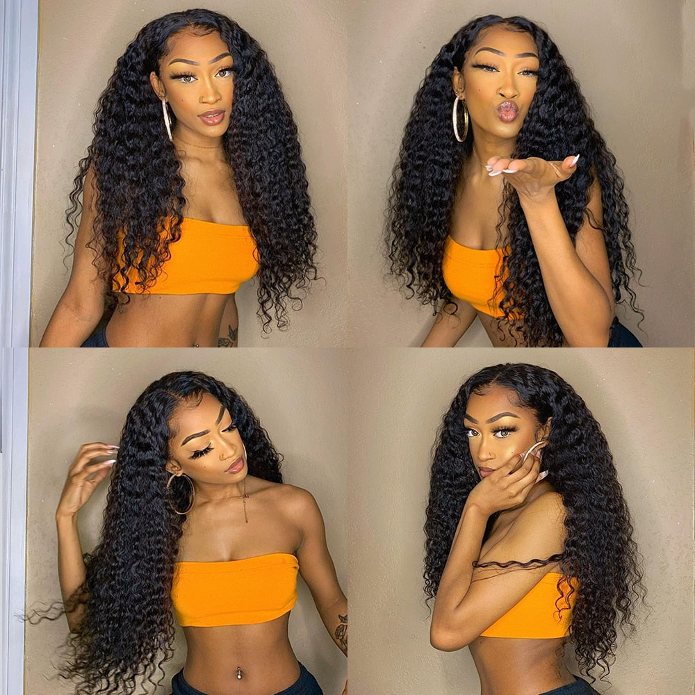 40" Peruvian Deep Wave Unprocessed Virgin Human Hair, Grade 15A, 1B Natural