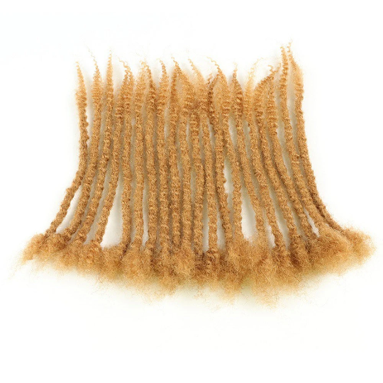 Textured Dreadlock Human Hair Extensions - Width 0.6 cm - (10 locs)
