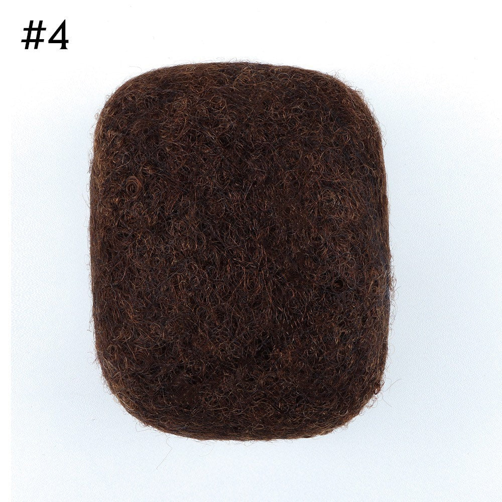 Afro Kinky Bulk Human Hair, Afro Bulk Hair for Dreadlock Extensions, Twists, and Braids - 8 inches