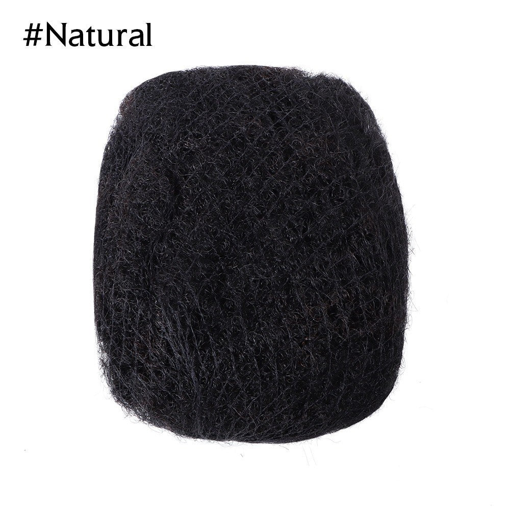 Afro Kinky Bulk Human Hair, Afro Bulk Hair for Dreadlock Extensions, Twists, and Braids - 8 inches